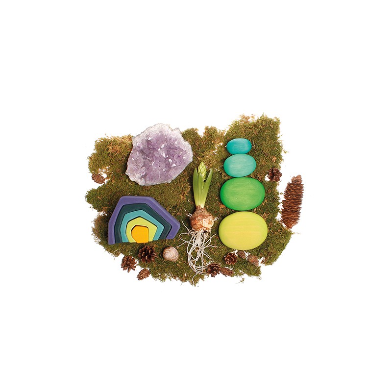 PIEDRAS DE MUSGO - VERDES