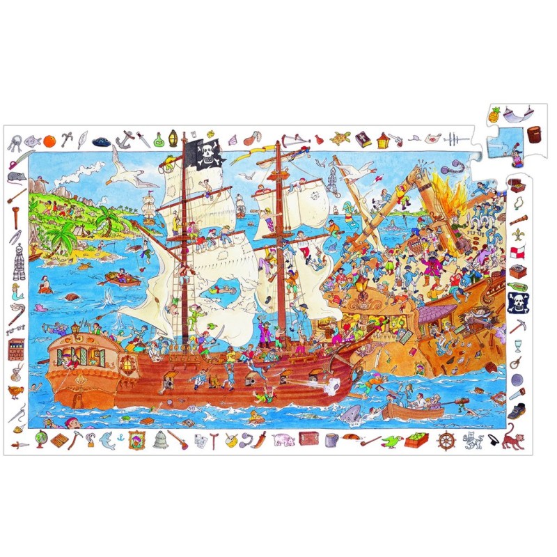 PUZLE OBSERVACIÓN PIRATAS 100 piezas