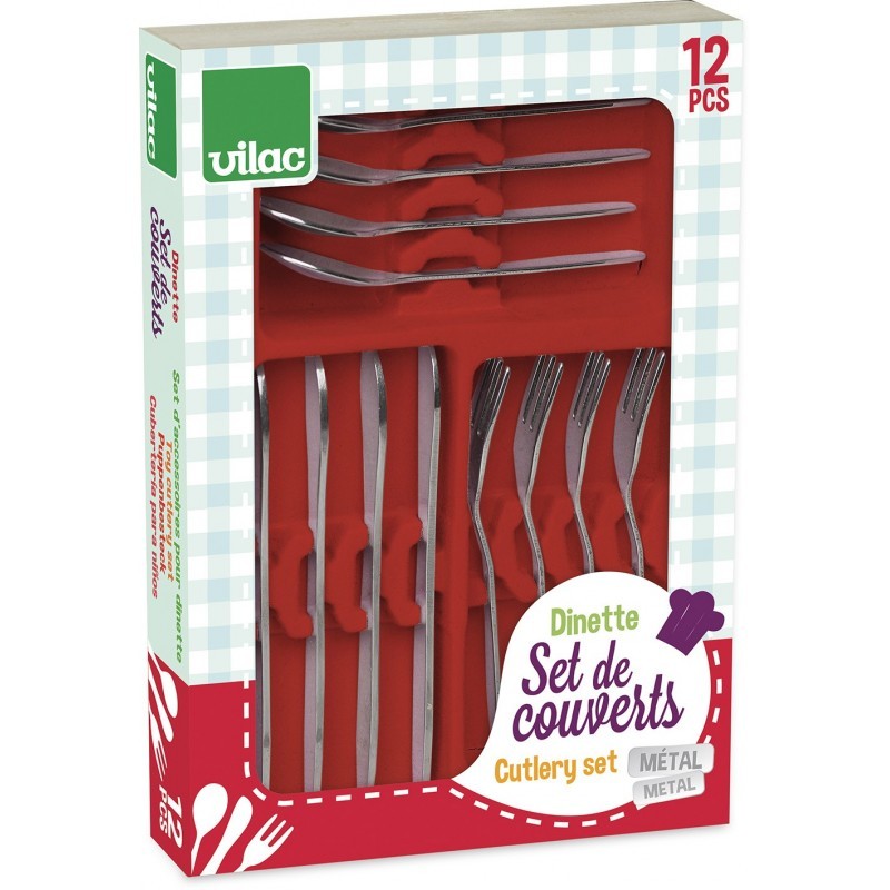 SET CUBIERTOS DE METAL