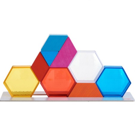 CRISTALES DE COLORES JUEGO DE APILAR