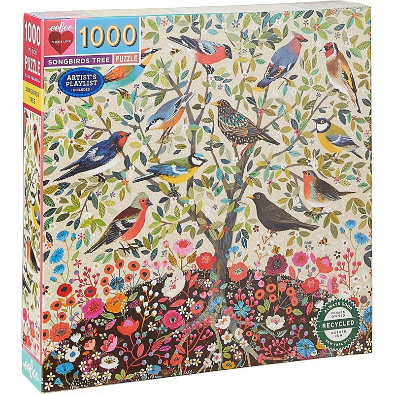 PUZLE ÁRBOL PÁJAROS CANTORES 1000 PZAS