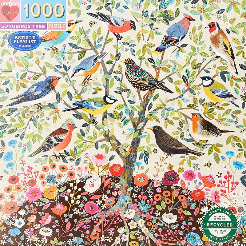 PUZLE ÁRBOL PÁJAROS CANTORES 1000 PZAS