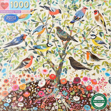 PUZLE ÁRBOL PÁJAROS CANTORES 1000 PZAS