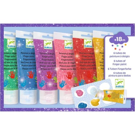 PINTURA PARA DEDOS BRILLANTE