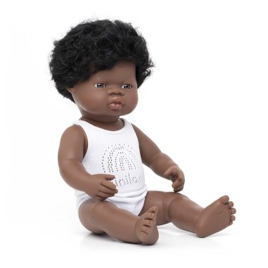 MUÑECO BEBÉ AFRICANO 38cm.