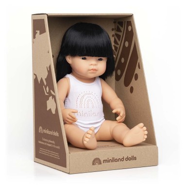 MUÑECA ASIATICA NIÑA 38cm.