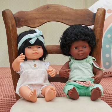 MUÑECA ASIATICA NIÑA 38cm.