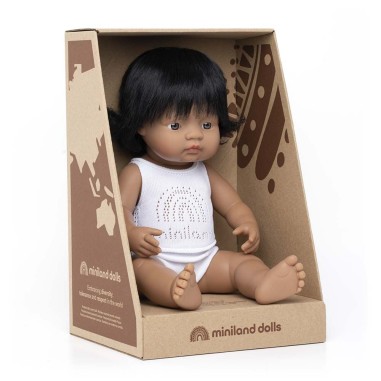 MUÑECA LATINOAMERICANA 38cm.