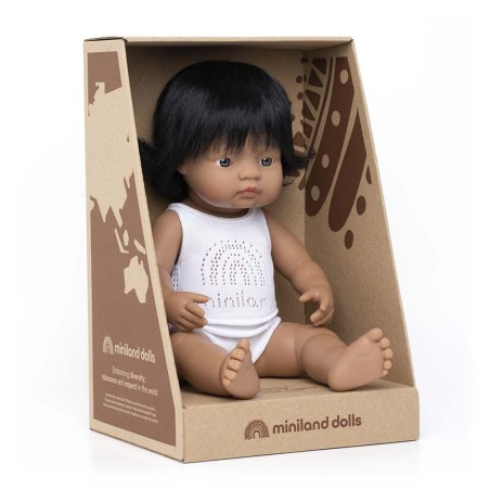 MUÑECA LATINOAMERICANA 38cm.