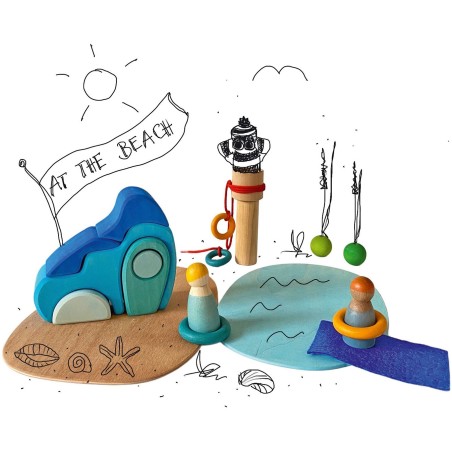 PEQUEÑO MUNDO JUEGA JUNTO AL  AGUA