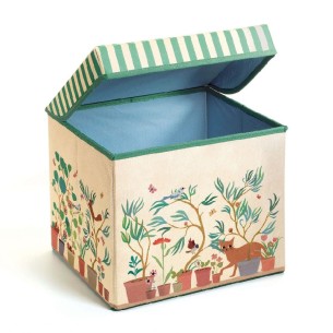 CAJA DE JUGUETES CON ASIENTO JARDIN