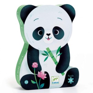 PUZLE SILUETA LEO PANDA 24 PZAS.