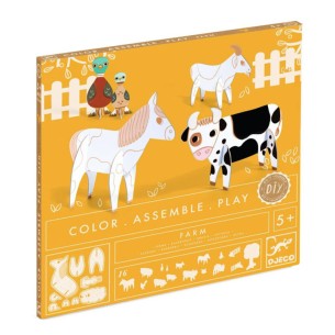 COLOREA, CONSTRUYE Y JUEGA LA GRANJA
