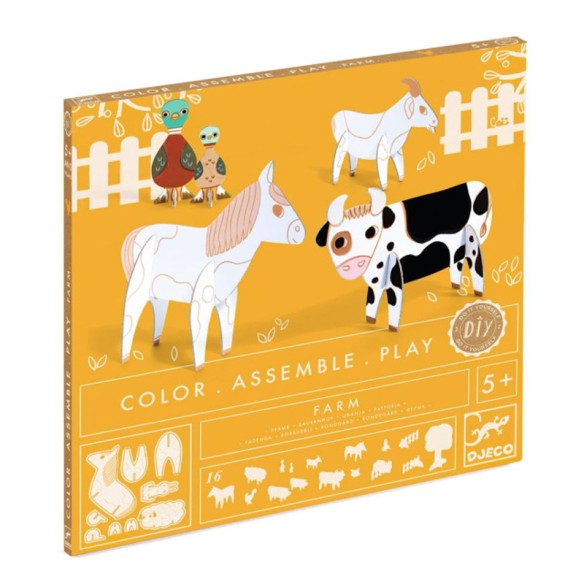 COLOREA, CONSTRUYE Y JUEGA LA GRANJA