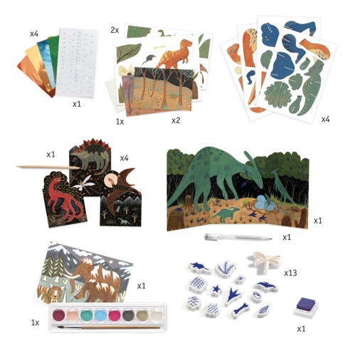 CAJA MANUALIDADES DINO