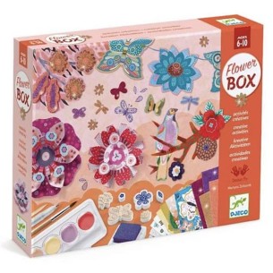 CAJA MANUALIDADES JARDIN DE FLORES