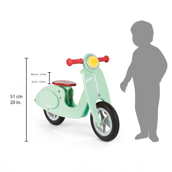 BICICLETA SCOOTER VERDE MENTA