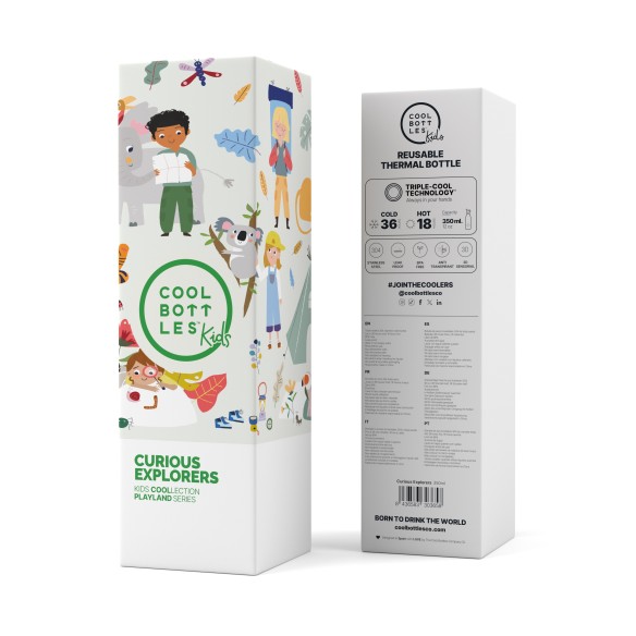 Botella NIÑOS CURIOUS EXPLORERS 350 ml.