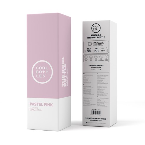 Botella ROSA PASTEL 500 ml.