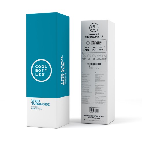 Botella TURQUESA VIVO 500 ml.
