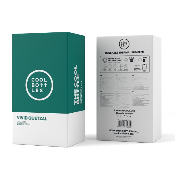 VASO TUMBLER  VERDE QUETZAL 550ml.