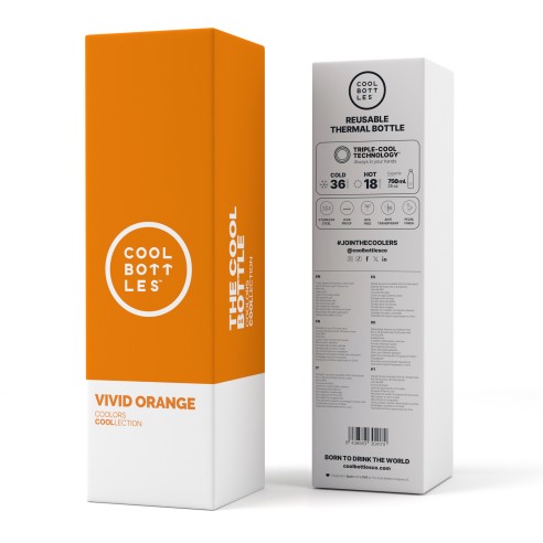 Botella NARANJA VIVO 750 ml.