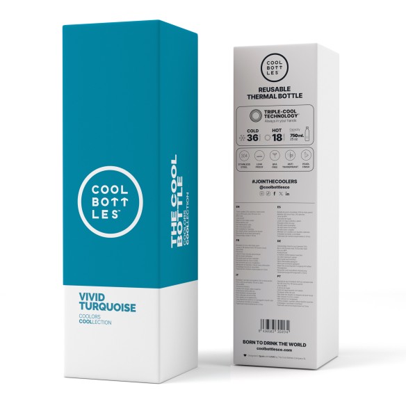 Botella TURQUESA VIVO 750 ml.