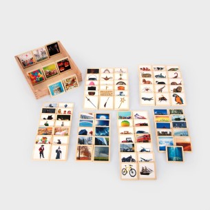 TICKIT CAJA 90 FICHAS DE MADERA PARA CREAR HISTORIAS