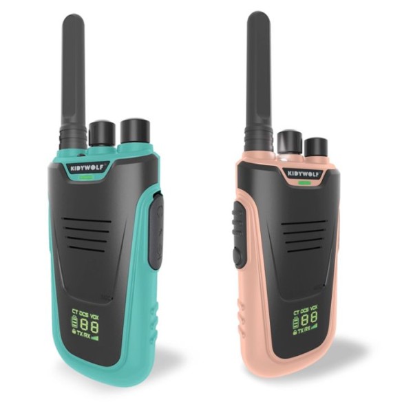 KIDYTALK WALKIE TALKIES NATURAL-CYAN