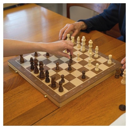 JUEGO AJEDREZ-DAMAS MAGNÉTICO