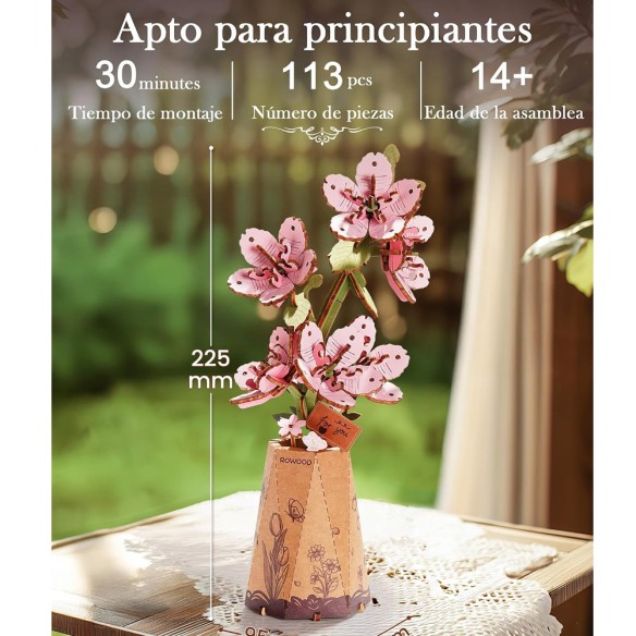 MAQUETA FLOR SAKURA