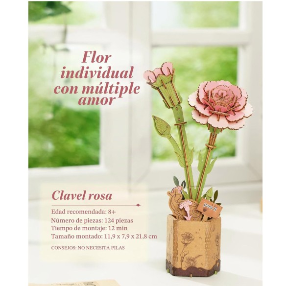 MAQUETA CLAVEL ROSA